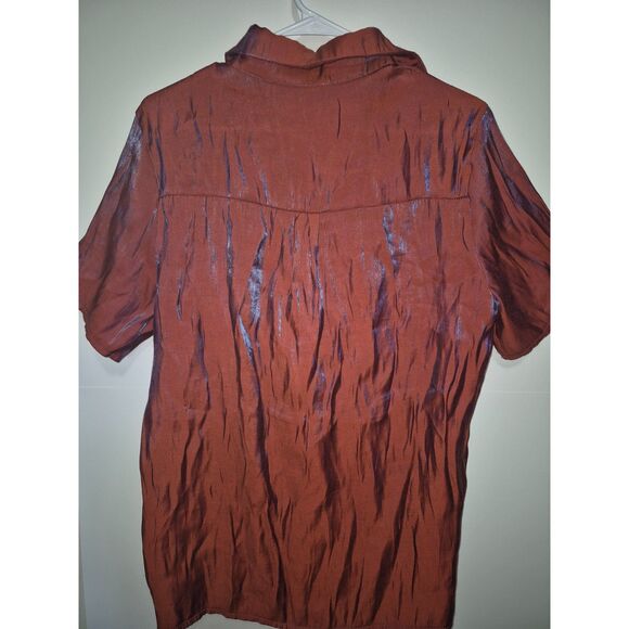 ROMWE Blouse Beautiful Iridescent Vintage Style Look Size M - Picture 2 of 7